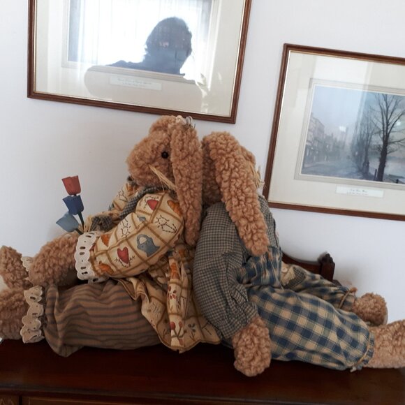 Bunnies - Boy and Girl - Handcrafted - Picture 6 of 8